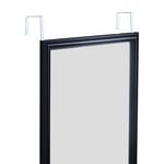 OVER THE DOOR Mirror Black 30 x 120cm