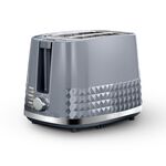 TOWER SOLITAIRE GREY 2 Slice Toaster