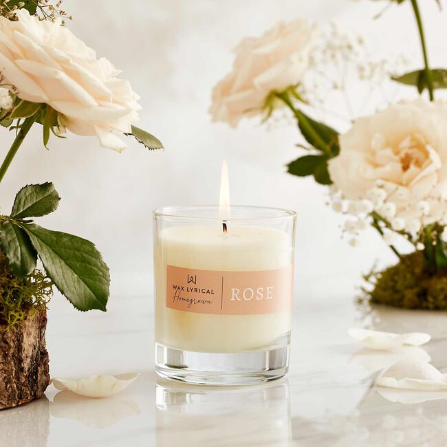 Wax Lyrical Home Grown Candle Rose