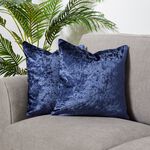 Velvet Crush Cushion Cover 2 Pack 45x45cm - Navy