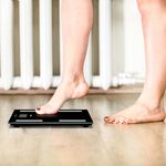 Salter BMI Analyser Black Glass Bathroom Scales