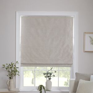 BLACKOUT & THERMAL TEXTURED NATURAL 90X140cm Roman Blind