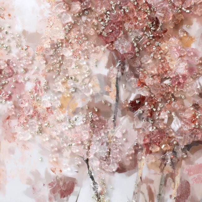 Woodland At Dawn Jewelled Wall Art 46.5cm x 46.5cm