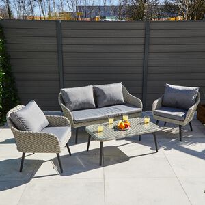 Savona 4 Piece Rattan Garden Sofa Set