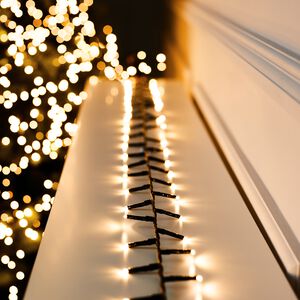 500 Warm White Twinkling Cluster Christmas Lights