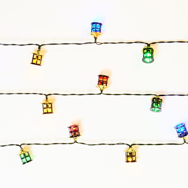 20 Multicolour Lantern String Lights