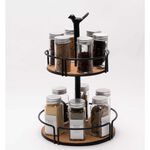 Storage Master Black 2 Layer Rotating Rack