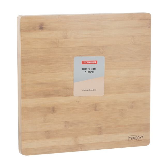 Typhoon Living Square Wooden Butchers Block