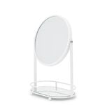 Vanity Mirror With Storage Tray White