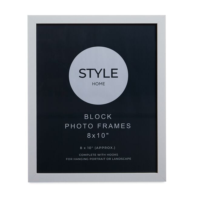 STYLEHOME 3PK WHITE BLOCK Frames 8X10