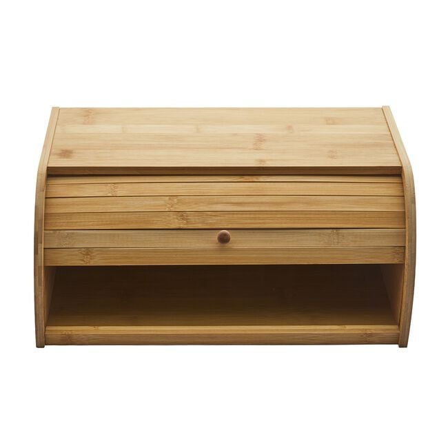 Bamboo Roll Top Bread Bin