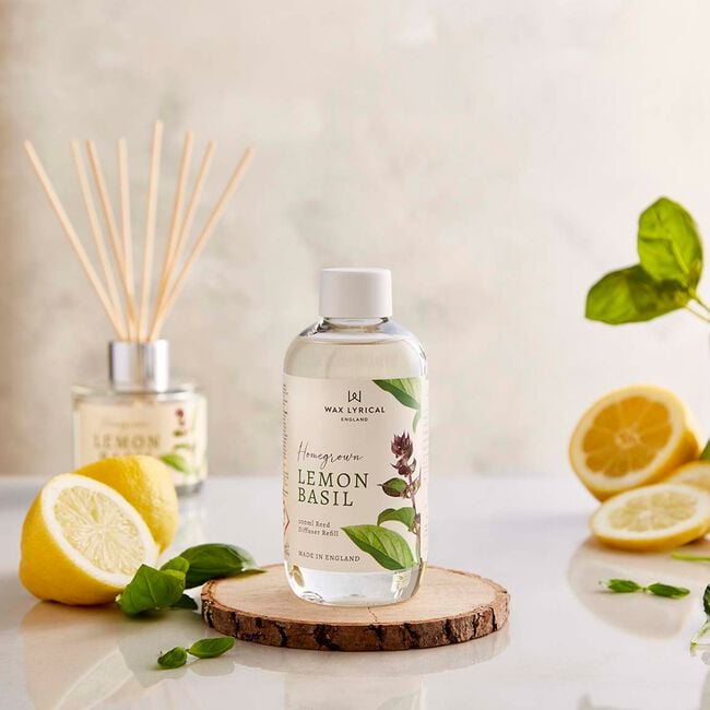 Wax Lyrical Home Grown 200ml Lemon Basil Refill