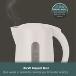 HAMILTON BEACH ESSENTIALS 1.7L WHITE Rapid Boil Kettle