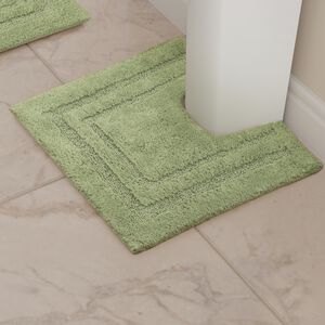 COTTON BORDER SAGE 50x50 Pedestal Mat