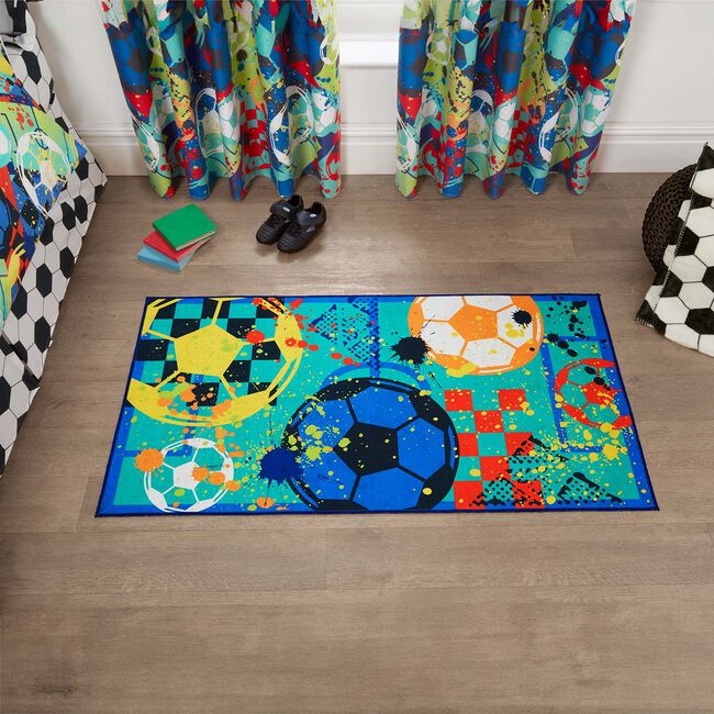 Football Hero Rug 80cm x 150cm