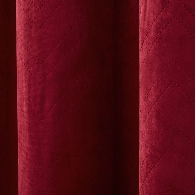 TRIANGLE STITCH BURGUNDY 66X54 Curtain