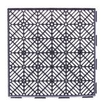 Set of 4 Black Interlocking Garden Tiles