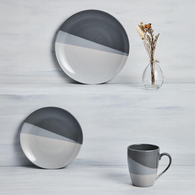 Abney & Croft Three Tone Grey Cereal Bowl