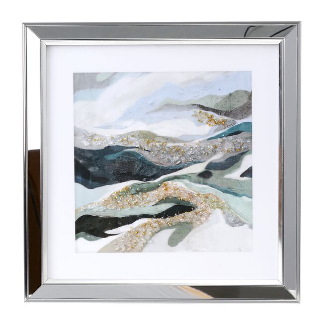 Coastal Dreams Jewelled Wall Art 46.5cm x 46.5cm