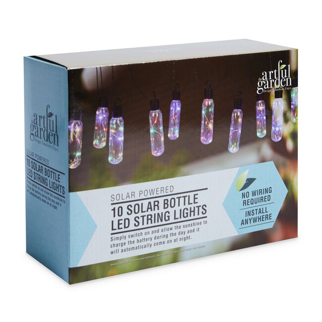 10 LED Bottle Solar String Lights