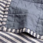YARD HEBDEN STRIPE NAVY/DENIM BLUE 150x200cm Bedspread 