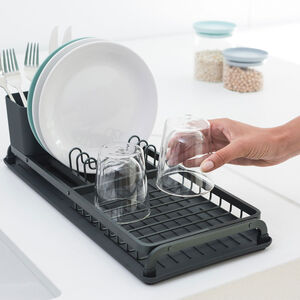  Brabantia Compact Dish Drying Rack - Dark Grey 