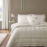 CATHERINE LANSFIELD DOUBLE DUVET COVER Kingsley Matt Velvet Cream