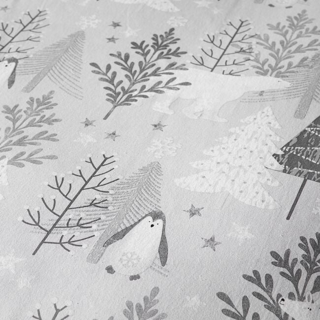 SINGLE DUVET COVER Brushed Cotton Arctic Scene