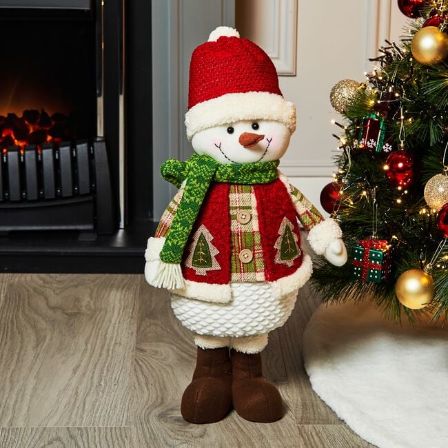 Christmas Snowman Standing Decoration