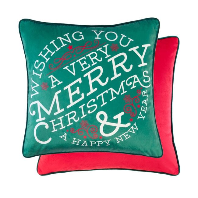 Santas' Helpers Cushion Cover 45cm x 45cm - 2 Pack