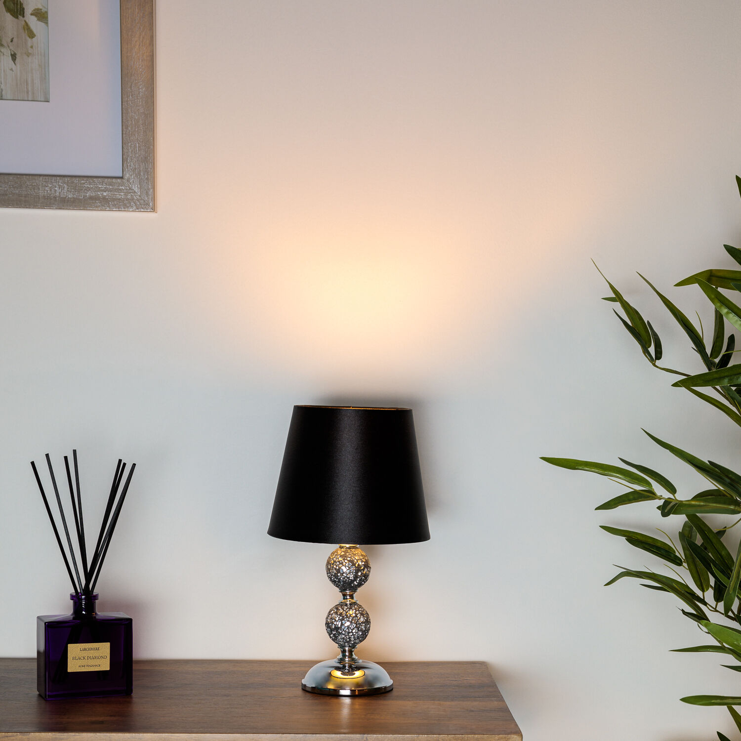 30cm Crackle Mosaic Ball Table Lamp Home Store + More