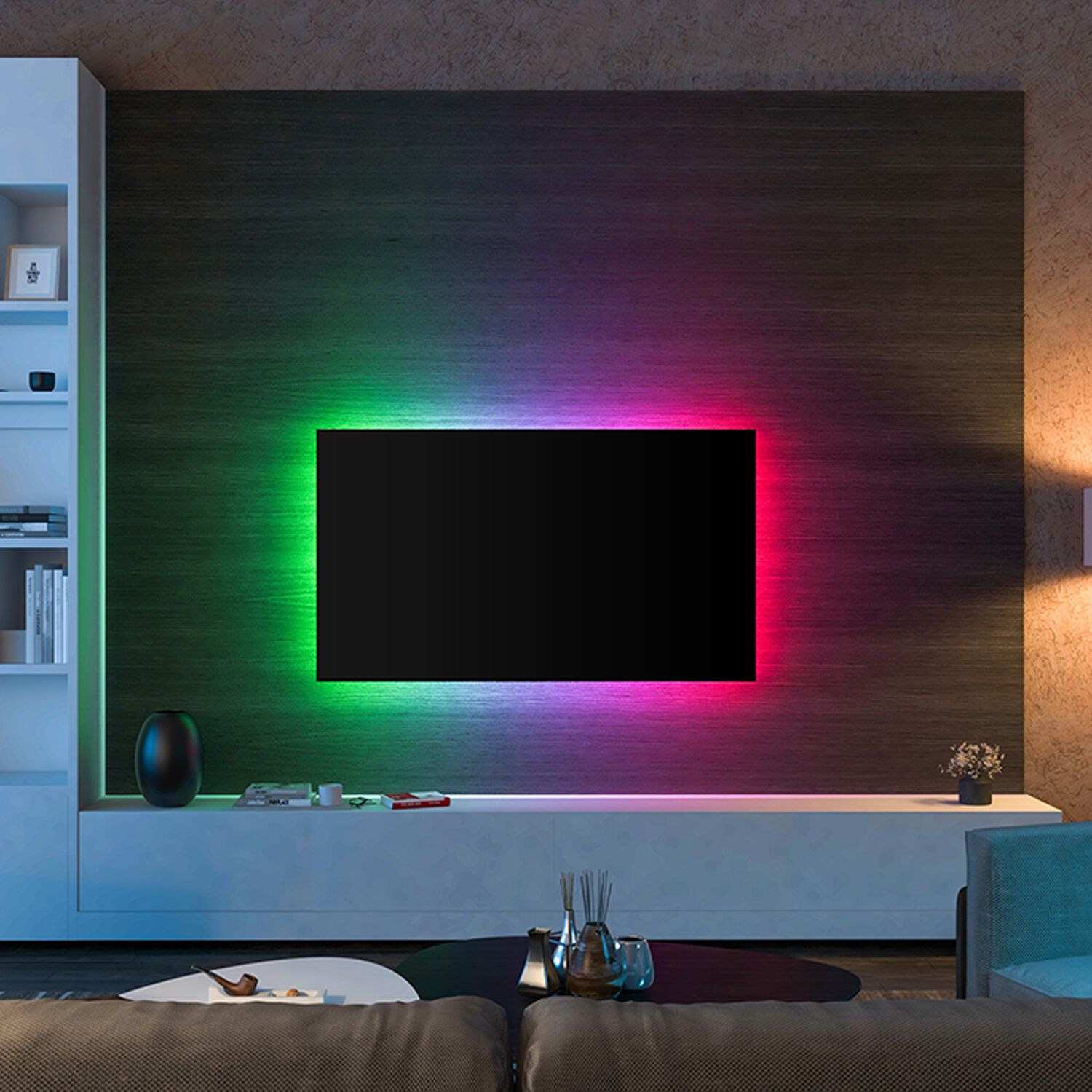 Kleverkit 5 Meters Sound Activated LED Strip Light Home Store + More