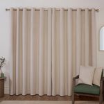 BLACKOUT & THERMAL VELVET NATURAL 66x54 Curtain