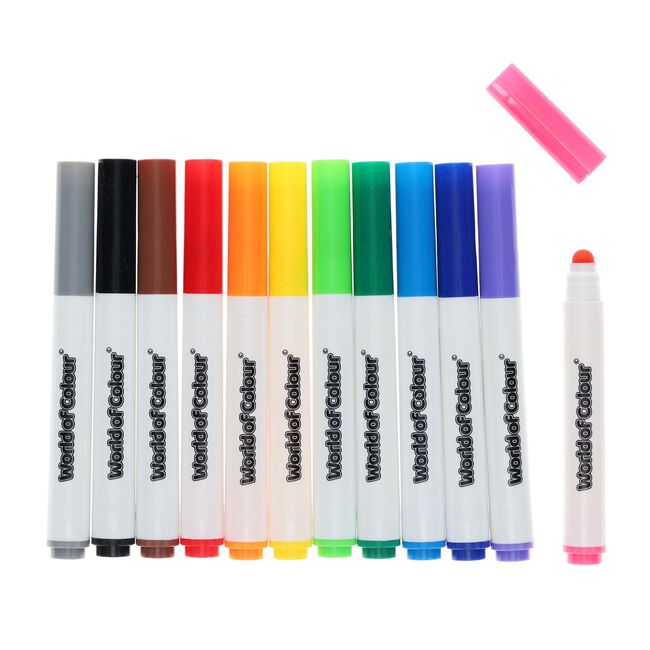 World of Colour Washable Toddler Markers 12 Pack