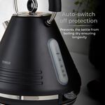 Tower Ash Black 1.7L Pyramid Kettle