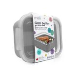 Melii Grey Glass Container with Silicone Sleeve