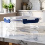 Decor Deluxe Clips Glass Container 1L