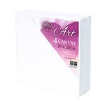 4 Pack Art Canvas 20cm x 20cm