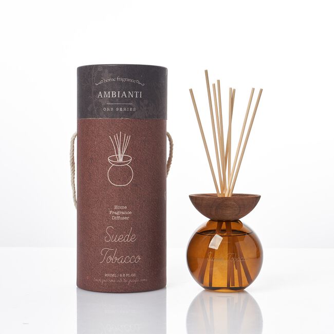 Ambianti Orb Suede Tobacco 200ml Reed Diffuser