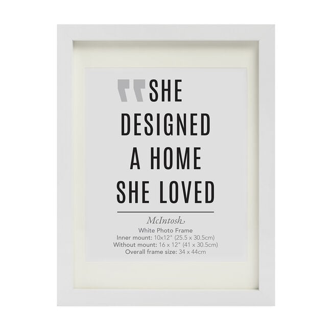 40X50CM MCINTOSH WHITE POSTER Frame