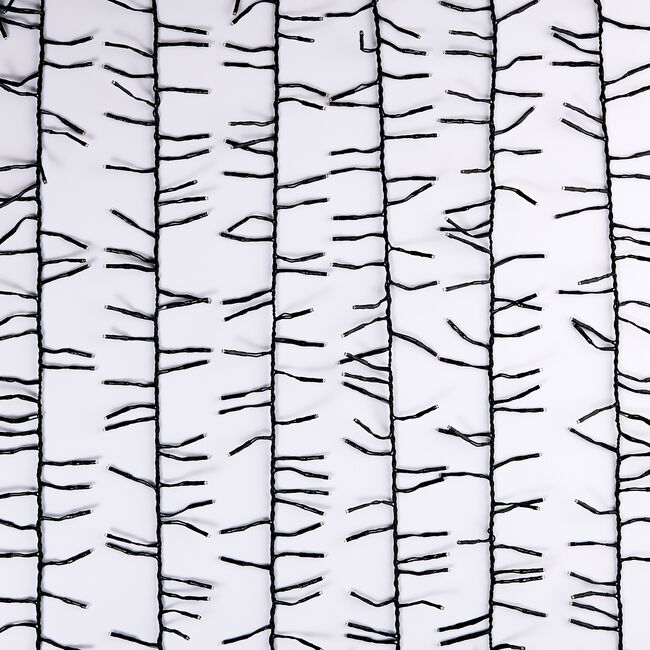 1000 LED Rainbow Coloured Cluster Lights