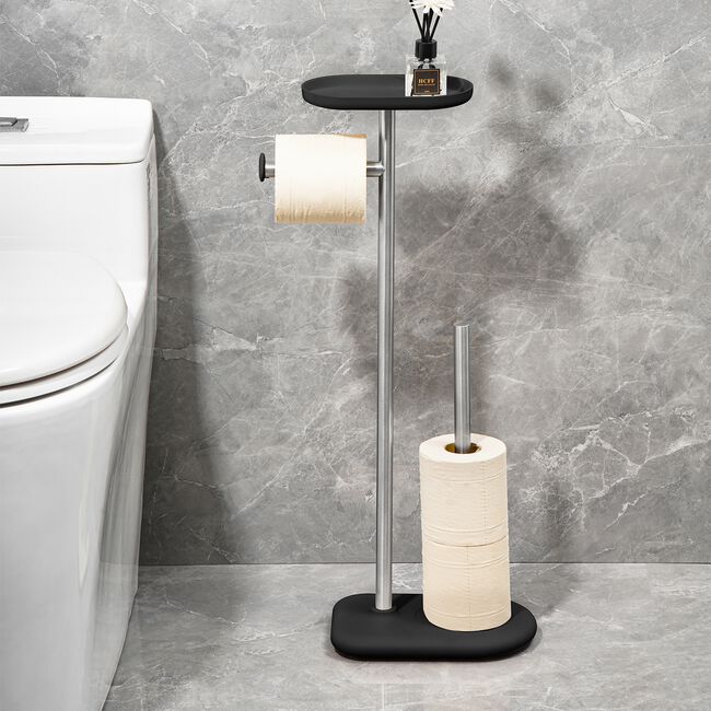 Nordhaus Black Toilet Roll Holder