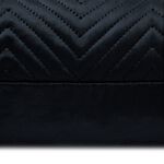 TRIANGLE STITCH BLACK 58x58 Cushion