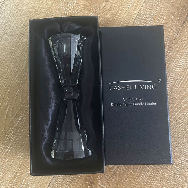 Cashel Living Crystal Dining Taper Candle Holder