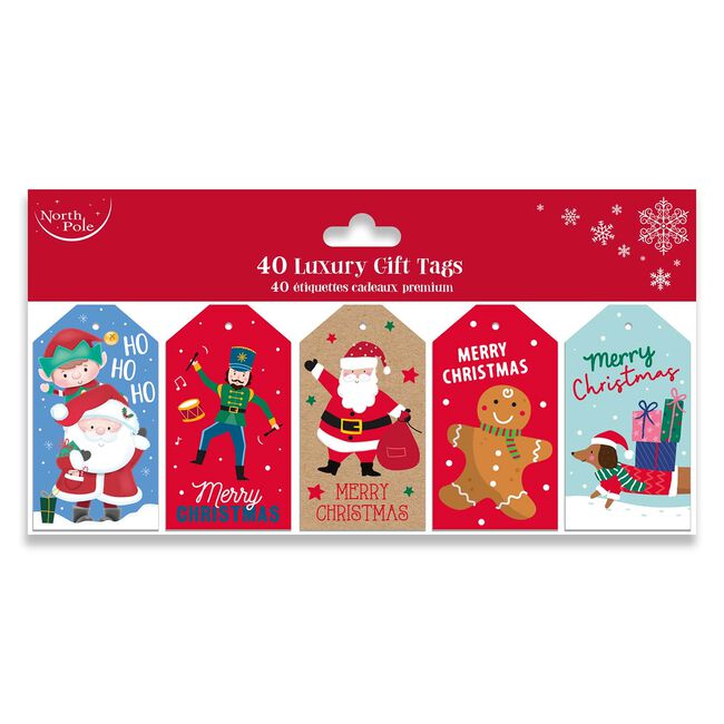 Cute Character Gift Tags 40 Pack