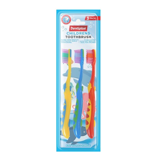 Denti-Brush Kids Toothbrush 3pk