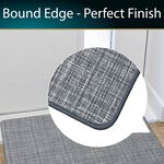 JVL Elegance Grey Door Mat 50cm x 75cm