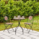 Diamond Mosaic Bistro Set 3 Piece