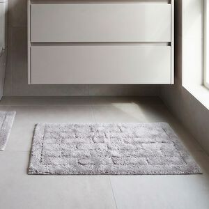 COTTON BRICK DOVE GREY 50x80 Bath Mat