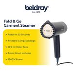 Beldray 1200W Fold and Go Garment Steamer